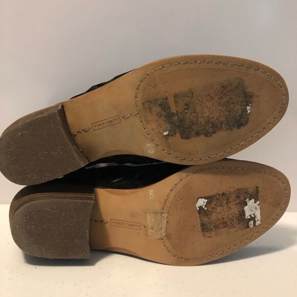 Vince Camuto Black suede perforated booties, 8M - Picture 5 of 8